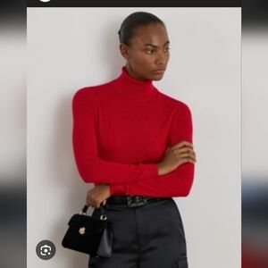 Lauren By Ralph Lauren Wool Cotton Blend Sweater